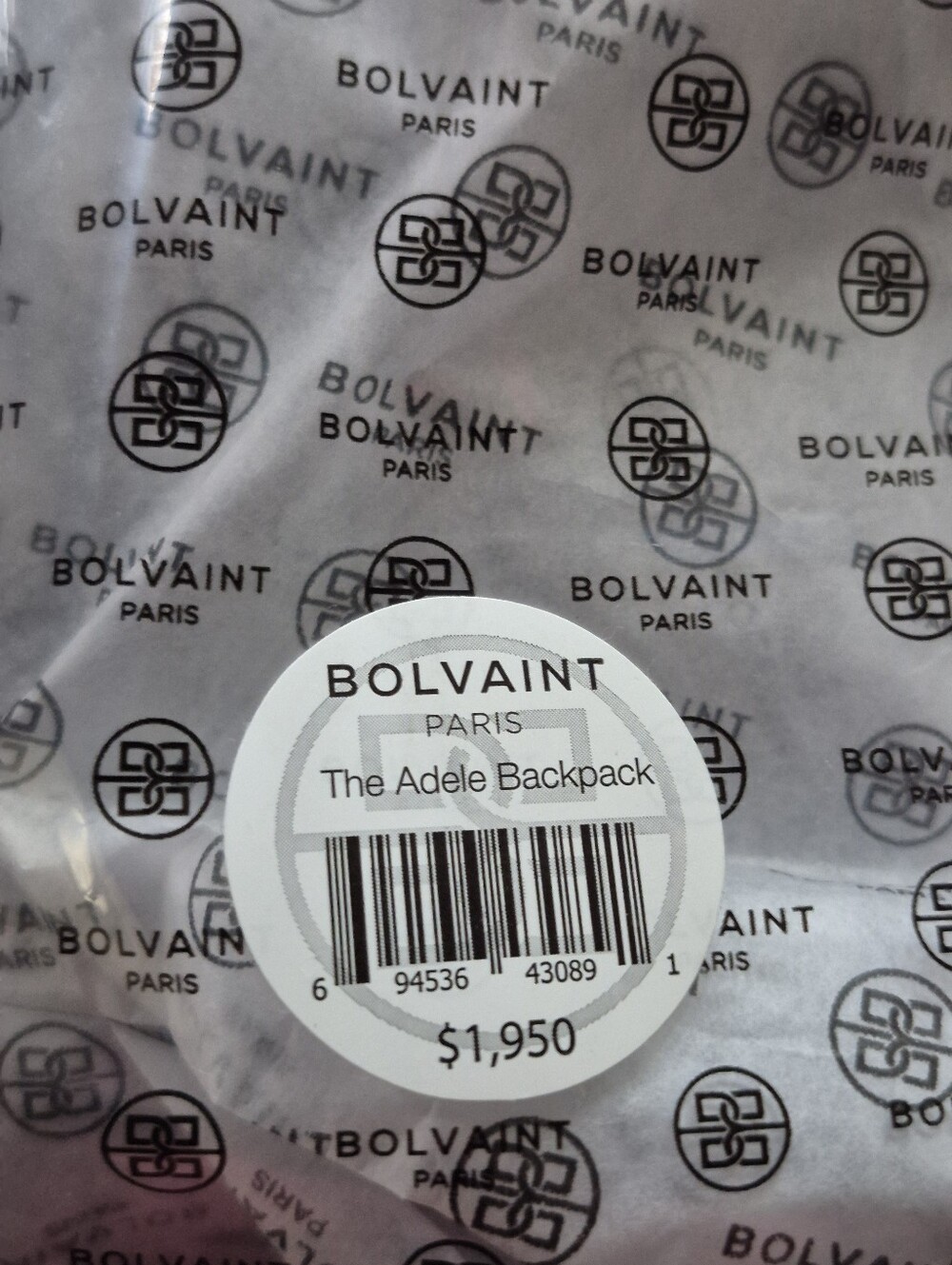 Paris The ADELE Backpack Bolvaint NWT original Packaging Dust Bag Handbag Purse - Picture 3 of 14